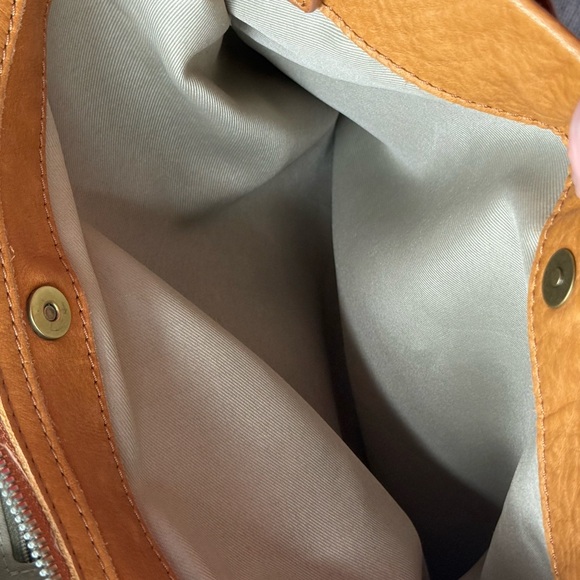 American Leather Co. Women's Lenox Triple Entry Brown Leather Satchel Handbag. - Picture 6 of 8